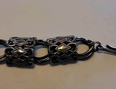 Vintage Tortolani Chunky 17 Inch Necklace 1950’s-1970’s With Patina.