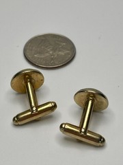 Vintage Essex Crystal Style Reverse Painted Horse Head Equestrian Cufflinks