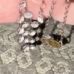 Antique Art Deco Rock Crystal Necklace 17 Inches