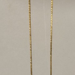 Vintage Delicate 1/20 14K GF Herringbone Necklace 16 Inch 0.7mm Very Thin