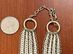 8 Vintage Now Gold Tone White Paint Necklaces Monet Vendome Roget Napier Earring