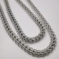 Vintage 9.65″ Sterling Silver 925 Chain 24.78g Signed 0.6cm Thick Fine Jewelry