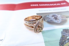 PEAR SHAPED 2.07 DIAMOND RING WITH CURRENT 2025 APPRAISAL 14KT LADIES SIZE 6
