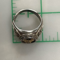 Vtg CC Sterling Silver gold tone American Eagle Onyx Signet Ring Sz 11.75 9.51G