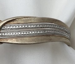 Ross Simons 18K plate over 925 Sterling Cuff bracelet 7″-7.25” – 22.81g