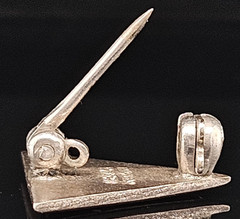 Sterling Silver PLEDGE PIN FRATERNITY SORORITY Charm Pendant College 925 Vintage