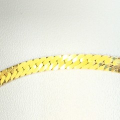 Monet Vintage Gold Tone Long Herringbone Necklace 29″ Opera Everyday Statement