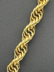Vintage Lariat Double Dangle Components Polished W/Gold-Tone Rope Chain Unsigned
