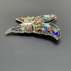 Metropolitan Museum Art Butterfly Cleo Brooch Sterling Silver 3.25″ MMA 1992