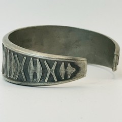 Eik Tinn Pewter Norway Cuff Bracelet Viking Modernist Scandanavian Vintage