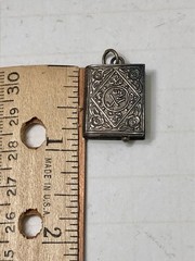Vintage Sterling Turkish Amulet Taweez Holder Locket Prayer Box