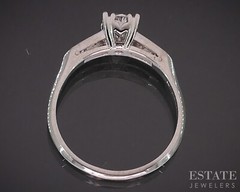 Antique Platinum Transitional Natural .53ctw Diamond Engagement Ring 4.1g i19196