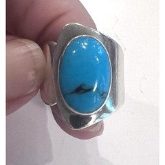 Vintage Taxco Sterling Silver Abstract Modernist Ring 925 Statement Size 7