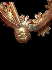 Antique Signed Carter, Gough & Co. 14K Yellow Gold Daisy Wreath Small Brooch