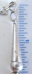 STERLING & AMETHYST MEXICO PENDANT & NECKLACE, 22 INCHES, 8.5MM WIDE, 49 GRAMS