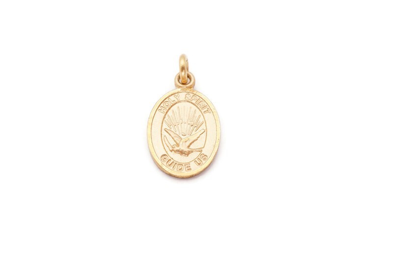 Vintage Gold Filled Holy Spirt Guide Us Charm