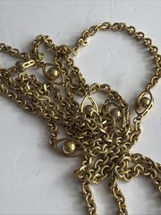 Vintage MONET Stations Necklace/ Lengthy/ Measures 56 In Total Length