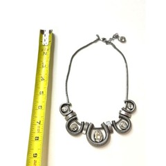 VINTAGE LIA SOPHIA “COIL” CUT CRYSTALS STATEMENT NECKLACE (RETIRED)