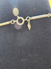 Sarah Coventry Gold And White Orb Necklace, 24”, Vintage