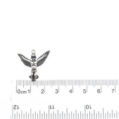 WHEELER MFG CO Sterling Silver Vintage Southwest Eagle Dancer Minimalist Pendant