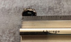 ✅VTG Swank Gold Tone & Black Cabochon Cufflinks Studs Dress Set in Original Box