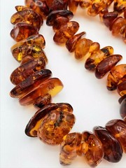 Vintage Natural Baltic Amber Graduated Nugget Necklace Hidden Clasp 76.1 GRAMS