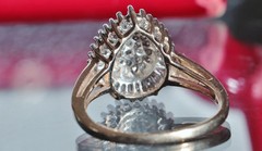 10k yellow gold ring 1.15ct natural diamond size 7.5 vintage handmade 3.1g #5380