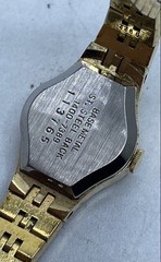 Vintage Seiko Women’s Quartz Watch Gold Tone Textured 1400-7389 7″