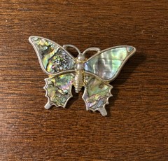 Vintage Brooch Pin Lot (6) Fish Crabs Butterfly Enamel Gold Tone