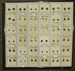 Lot of 50+ Unique Pierced Earrlngs Zoom in on pic. No idea of brand. Never Worn