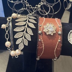 Jewelry Lot Silver Tone Necklaces Bracelets Metal Estate Finds 22pc Vtg To Now