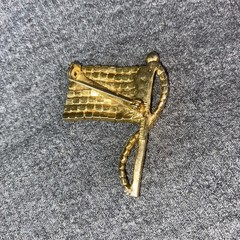 Vintage Flag Brooch 4th of July Jewelry Patriotic Pin