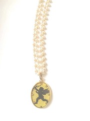 John Wind Maximal Art Romance Cupid Valentine Large Pendant Necklace