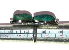 Native American Turquoise Sterling Silver Ring Old Pawn Antique Navajo 7.5