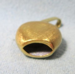Vintage Enameled Swiss First Aide BELL ~ 14k Yellow Gold CHARM or PENDANT