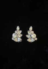 Vintage Albert Weiss Crystal Rhinestone Earrings