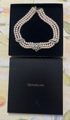 Franklin Mint, A Passion For Pearls. 3 Strand Necklace by Jackie Collins NEW