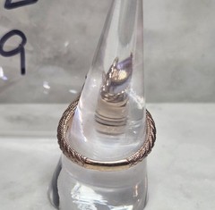 Judith Ripka 925 Sterling Silver Rose Gold Clad Amethyst Ring, size 9