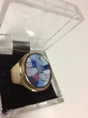 NEW In Box Vintage 18k GE Gold Electroplated Ring Fashion Estate Jewelry