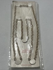 12K Gold Filled GF 24 Inch Soldered Links Chain, New in Original Packaging