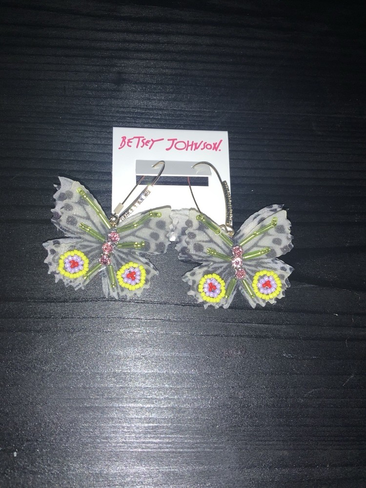 Betsey Johnson Butterfly Earrings Extremely Rare – DP1