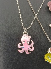 New Old Stock lot of 4 COOKIE LEE silver tone assorted figural pendant necklaces