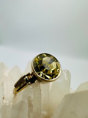Vintage Gilt Silver Engagement Ring 875 soviet Women’s Jewelry