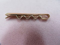 45 x 9mm 14k Solid Yellow Gold Bobby Hair Pin 4.09 Grams