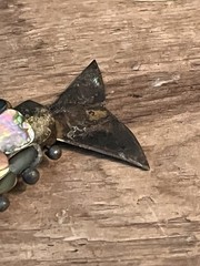 VTG Mexican Abalone MOP Articulated Fish Bottle Opener Pendant 3”