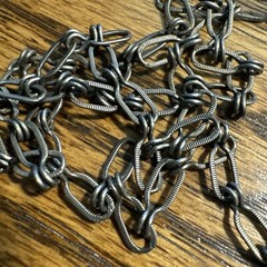 Vintage Pewter Enamel Necklace Egyptian Huge Artisan Handcrafted 83g