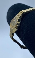 Vintage Seiko Women’s Quartz Watch Gold Tone Textured 1400-7389 7″