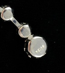 WEISS Necklace Choker AB Rhinestone Signed Wedding Party Bride Vtg Jewelry Gift