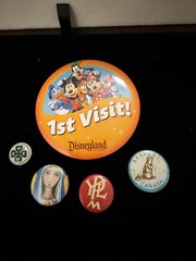 vintage button pin pinback lot Religious Four H Disneyland
