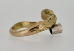 Art Nouveau 18K Lady Luck Ring